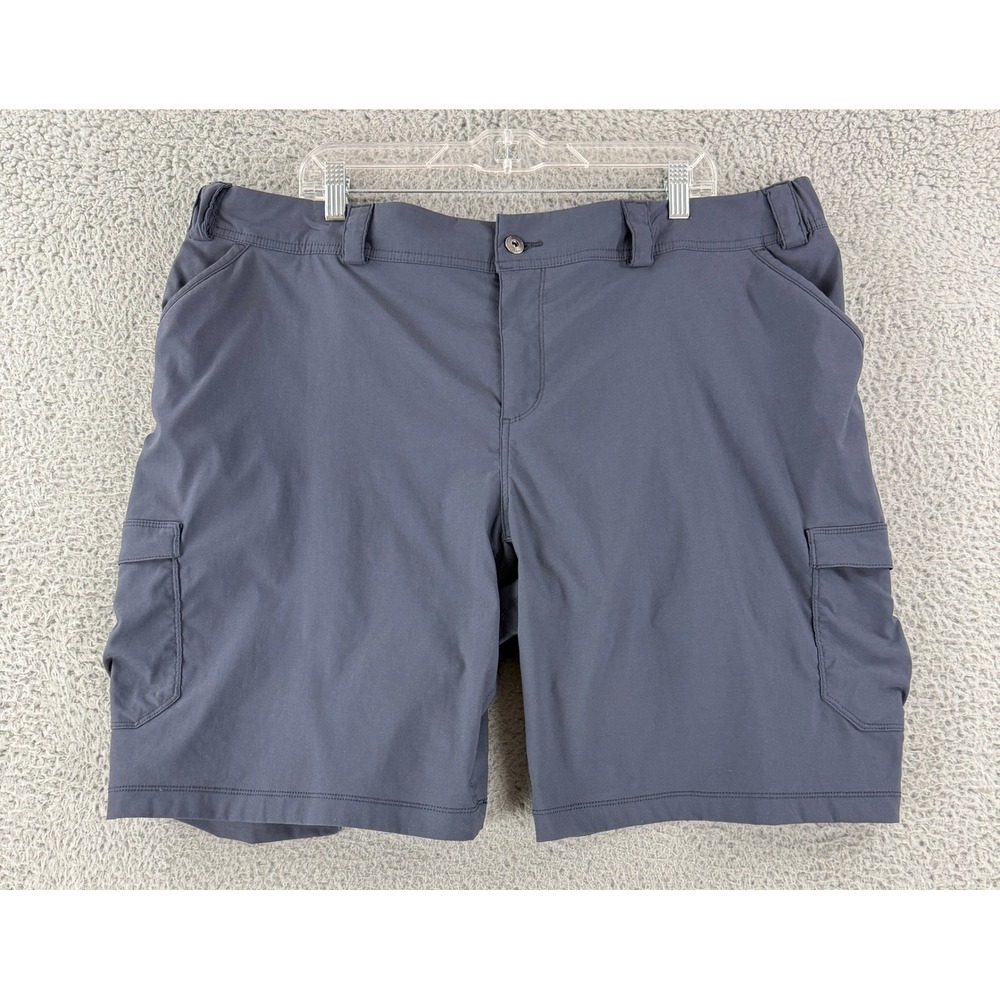 Duluth Trading Dry on the Fly Shorts Womens 22W Gray 10" Hiking Outdoor 36116